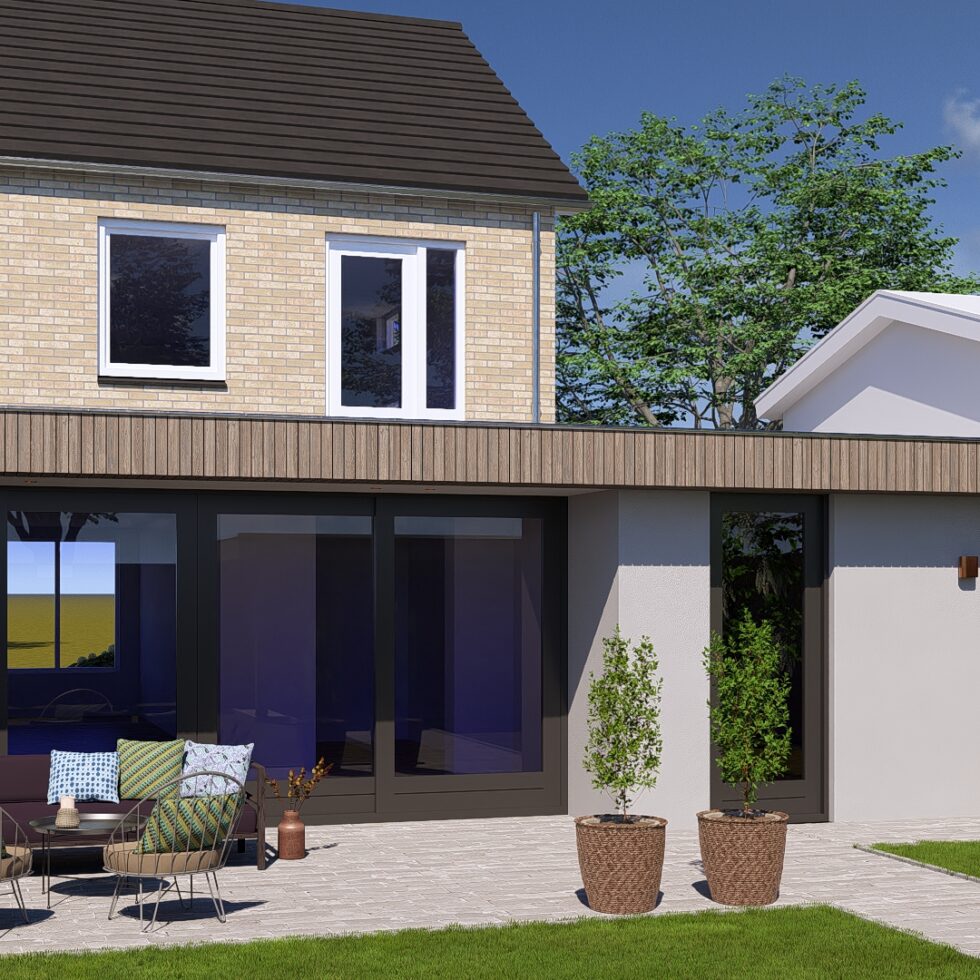 Moderne Uitbreiding Woonhuis